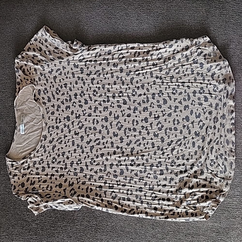 Tan and Black Leopard Shirt